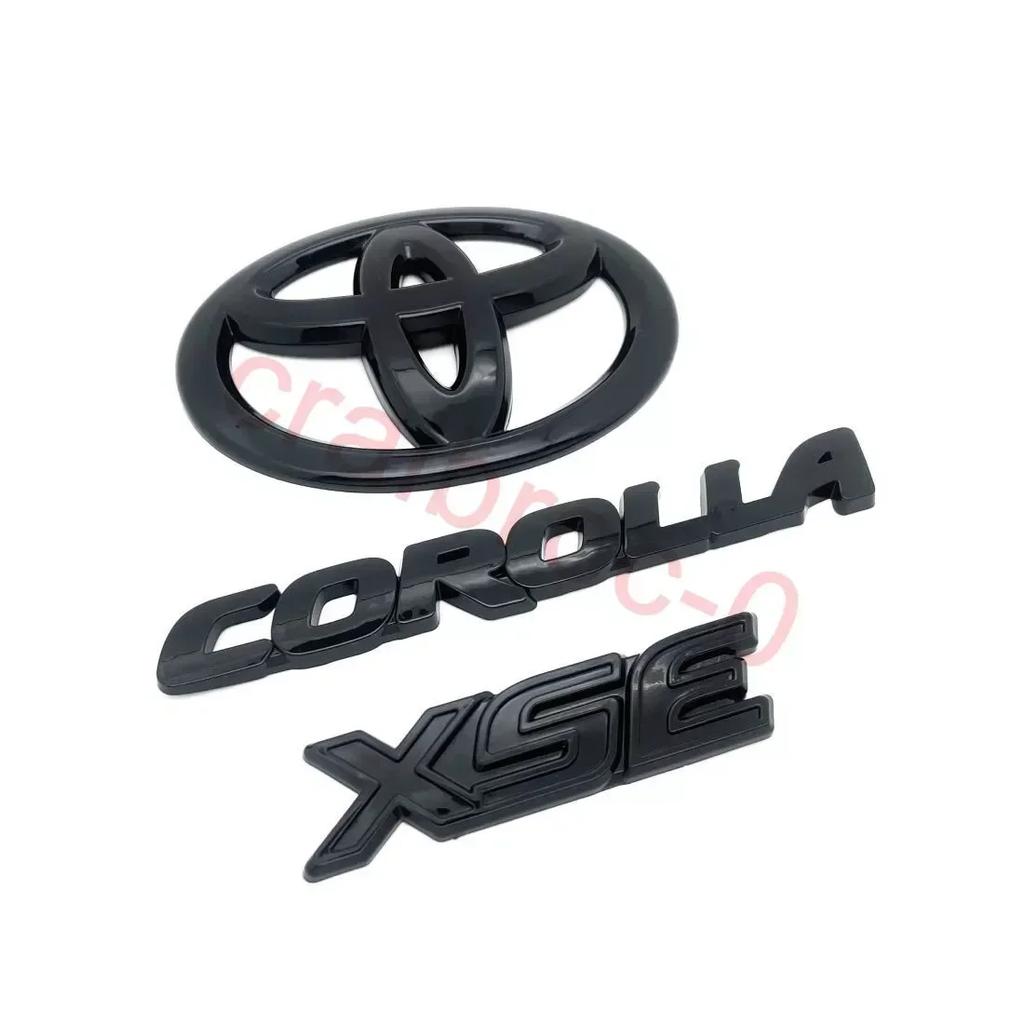 Hatchback Only Gloss Black Out OVERLAY EMBLEM Fit 2019-2024 Suitable for TOYOTA COROLLA XSE