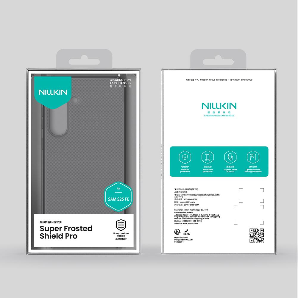 For Samsung Galaxy S25 FE Phone Case Nillkin Super Frosted Shield Pro Hard PC+TPU Shell Shockproof Back Cover