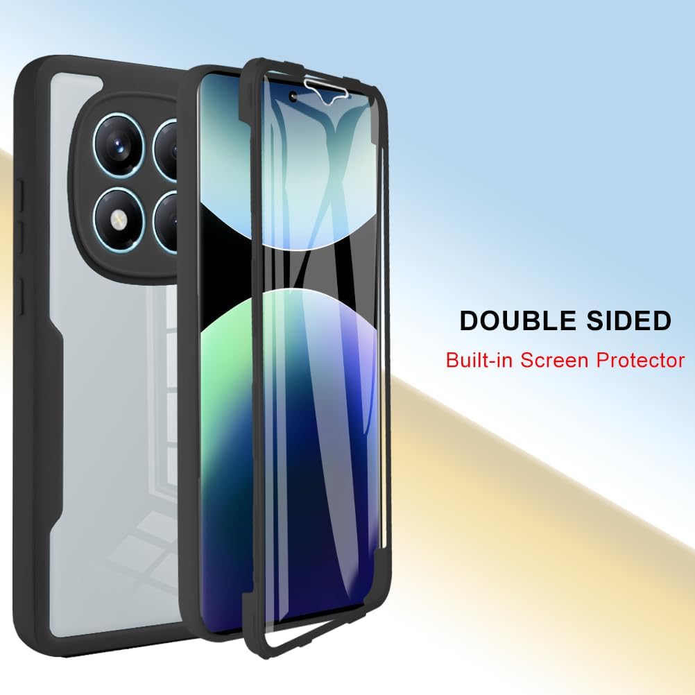 360 Full Protection Case for Xiaomi Redmi Note 15 Pro 5G Cover Built-in Screen Protector