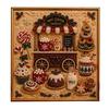 Kit per Creare Decorazioni da Parete Kit Artistico con Perle Finte di Natale, 20x20cm Pittura Natalizia Fai da Te Progetto di Artigianato Multidimensionale Diamanti 3D Scintillanti per Adulti, Festivo
