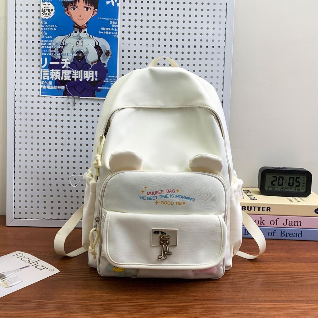 Schoolbag pain bag backpack female junior high school girl large capacity cute girl high value backpack primary school student light schoolbag female