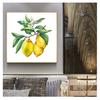 Öl-Frutis-Gemälde für Küche, Heimdekoration, Zitrone auf dem Zweig, Wandbilder für Wohnzimmer, Poster, 1 Stück, heißer HD-Druck auf Leinwand