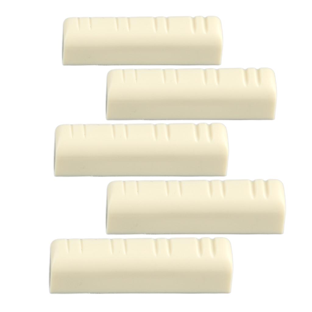 5Pcs Mandolinen-Brückenmutter 8-Saiter Kunststoff 3,5 cm Universal-Instrumentenzubehör zum Ersetzen