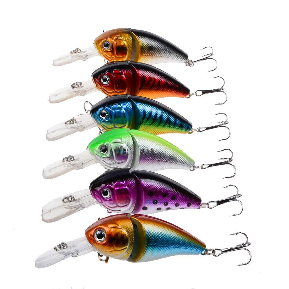 

Lure Hard Bait 6PCS 8.5cm 14.8g Swinging little fat guy Minnow lure Bionic fishing bait Fishing Gear Supplies Fishing lure Luya 8.5cm 14.8g