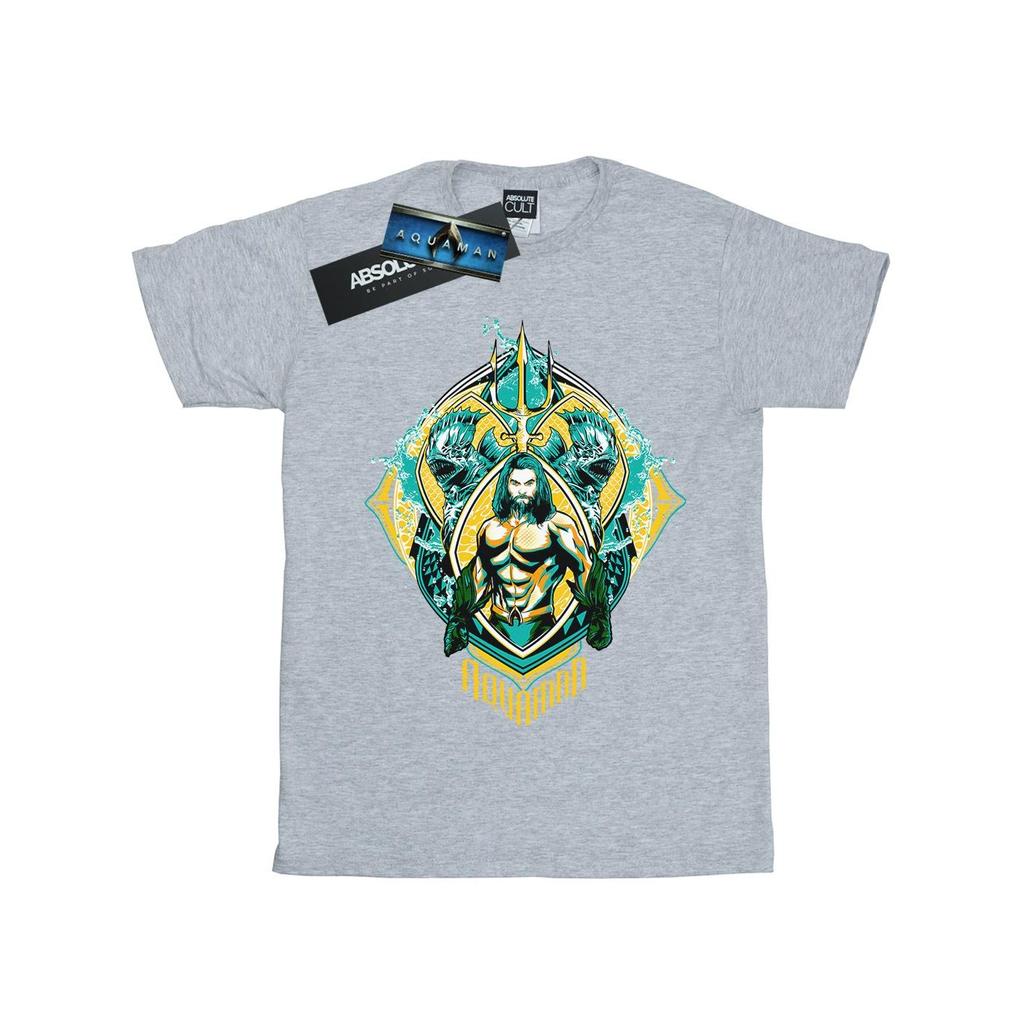DC Comics Mens Aquaman The Trench Crest T-Shirt