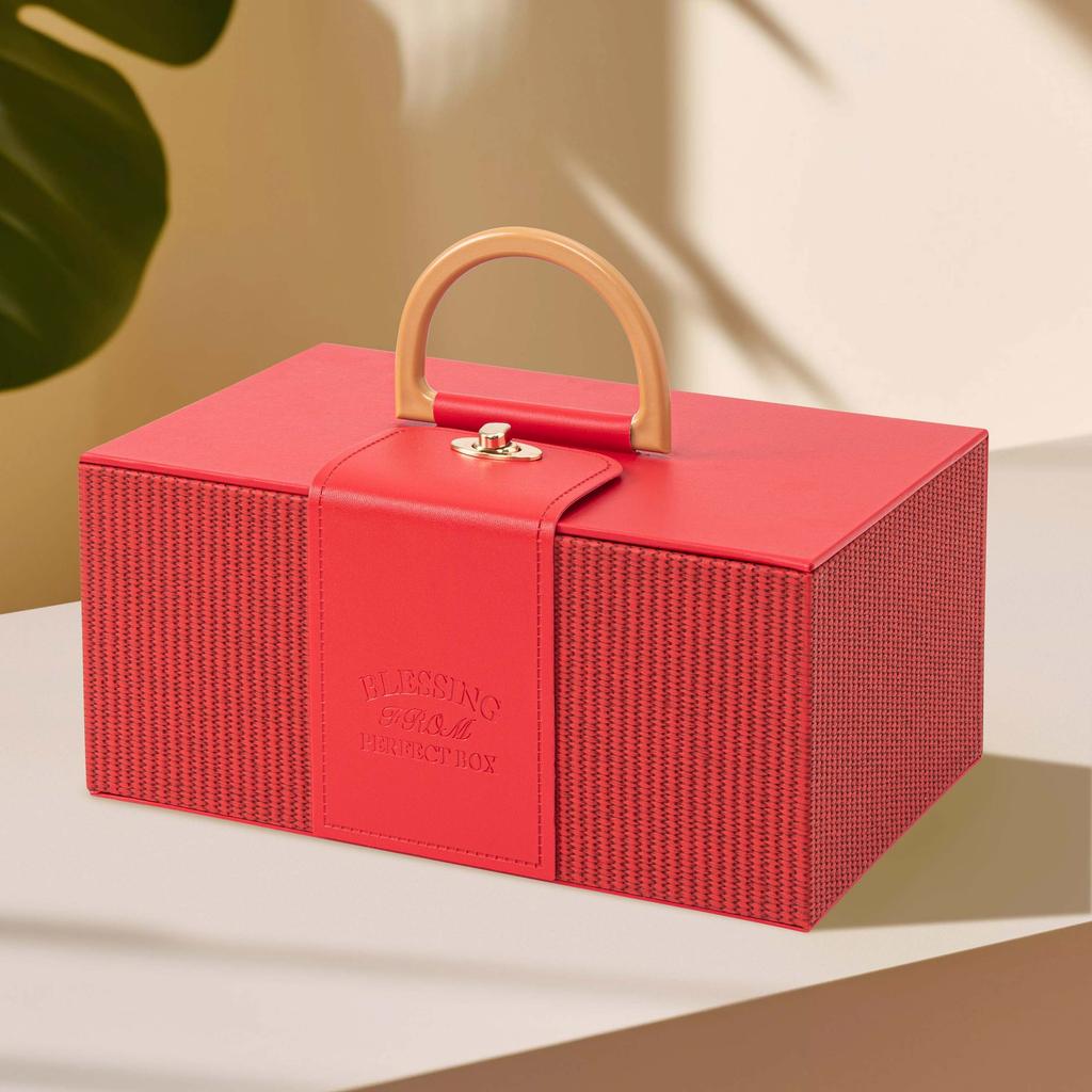 Handheld Gift Box Birthday Gift Packaging Empty Box Large leather Box Wedding candy souvenir Cosmetics storage box