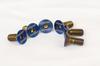 TRUST GREDDY Sports Steering Wheel Titanium Bolt Blue M5X12MM (6