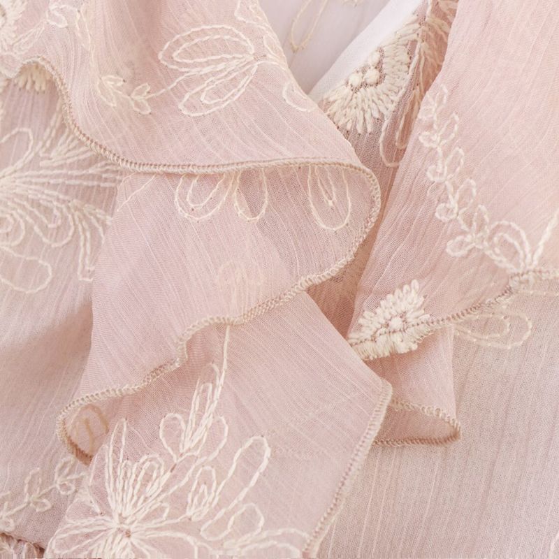 Kaslead New Arrival Women's Clothing Fashion Style Fashion Laminated Decoration Embroider Tops 3105872 942