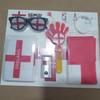 World Cup Fan Pack: National flag, sunglasses, clappers, face paint, cheering accessories and party supplies