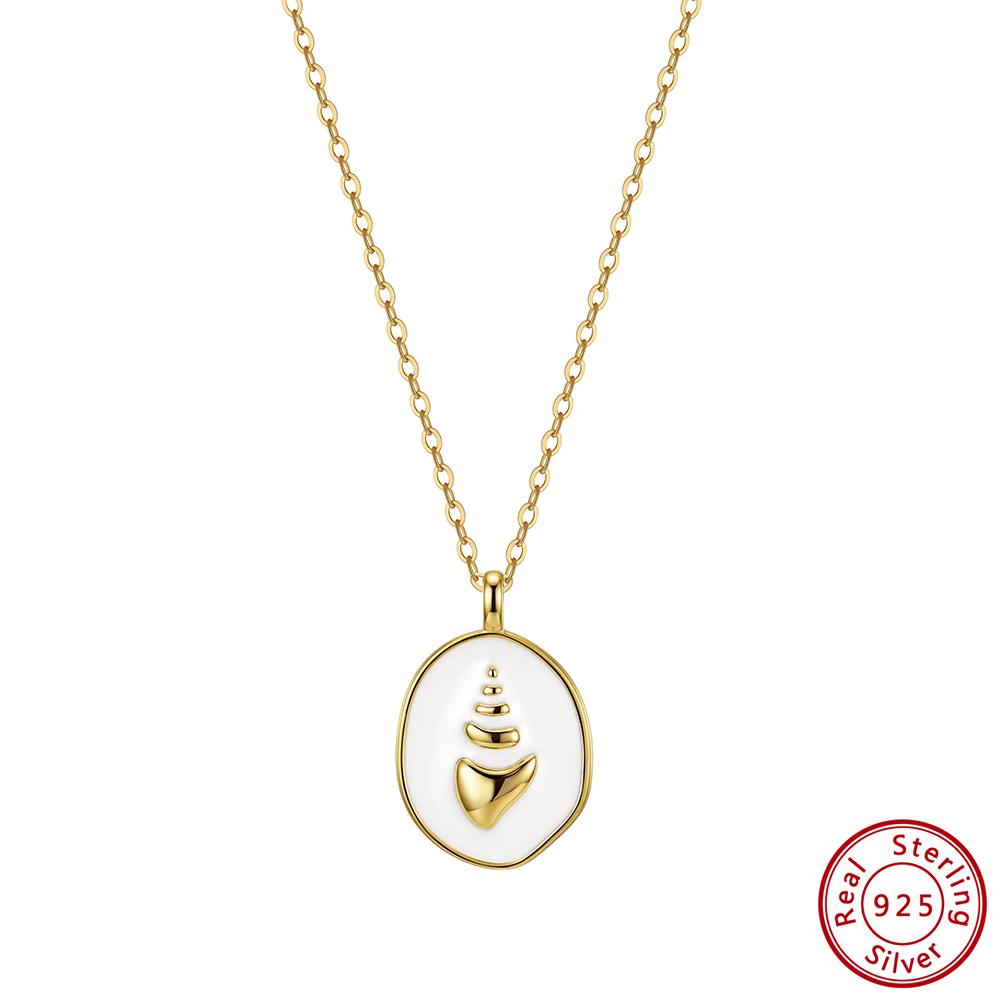Effie Queen Neue 925 Sterling Silber Vintage Anhänger Halskette Damen Zierlich Minimalistisch Schmuck Anhänger Choker Kette Geschenk SAPN60