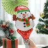 10PCS Christmas Handheld Balloons Santa Snowman Elk Gingerbread Man DIY New Year Merry Christmas Atmosphere Party Decoration ZYF