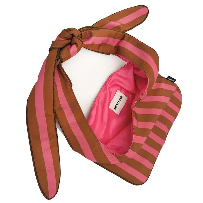 Collaboration Product_TIELO BAG retro camel camel bag shoulder bag eco bag striped bag