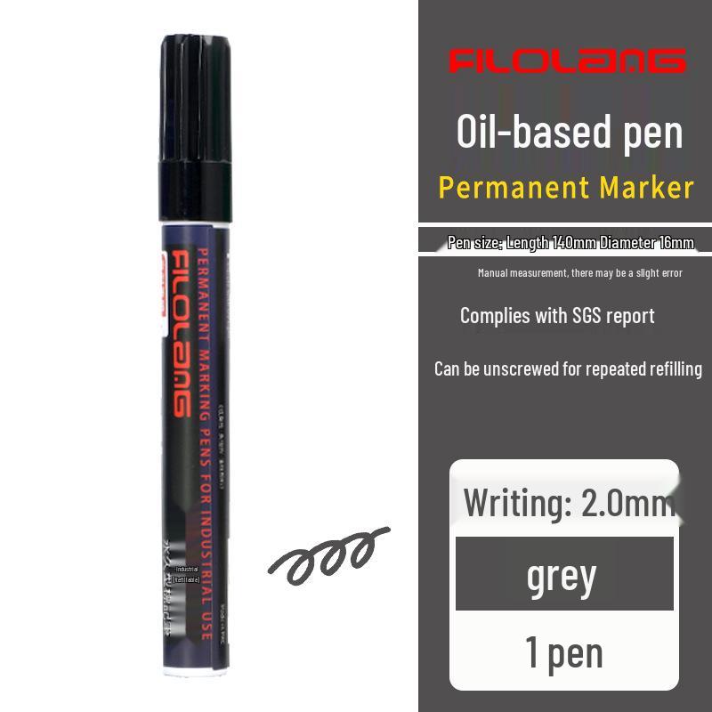 Feloran MK-79 Oil-Based Quick-Dry Industrial Waterproof High-Temperature Round/Oblique Tip Marker
