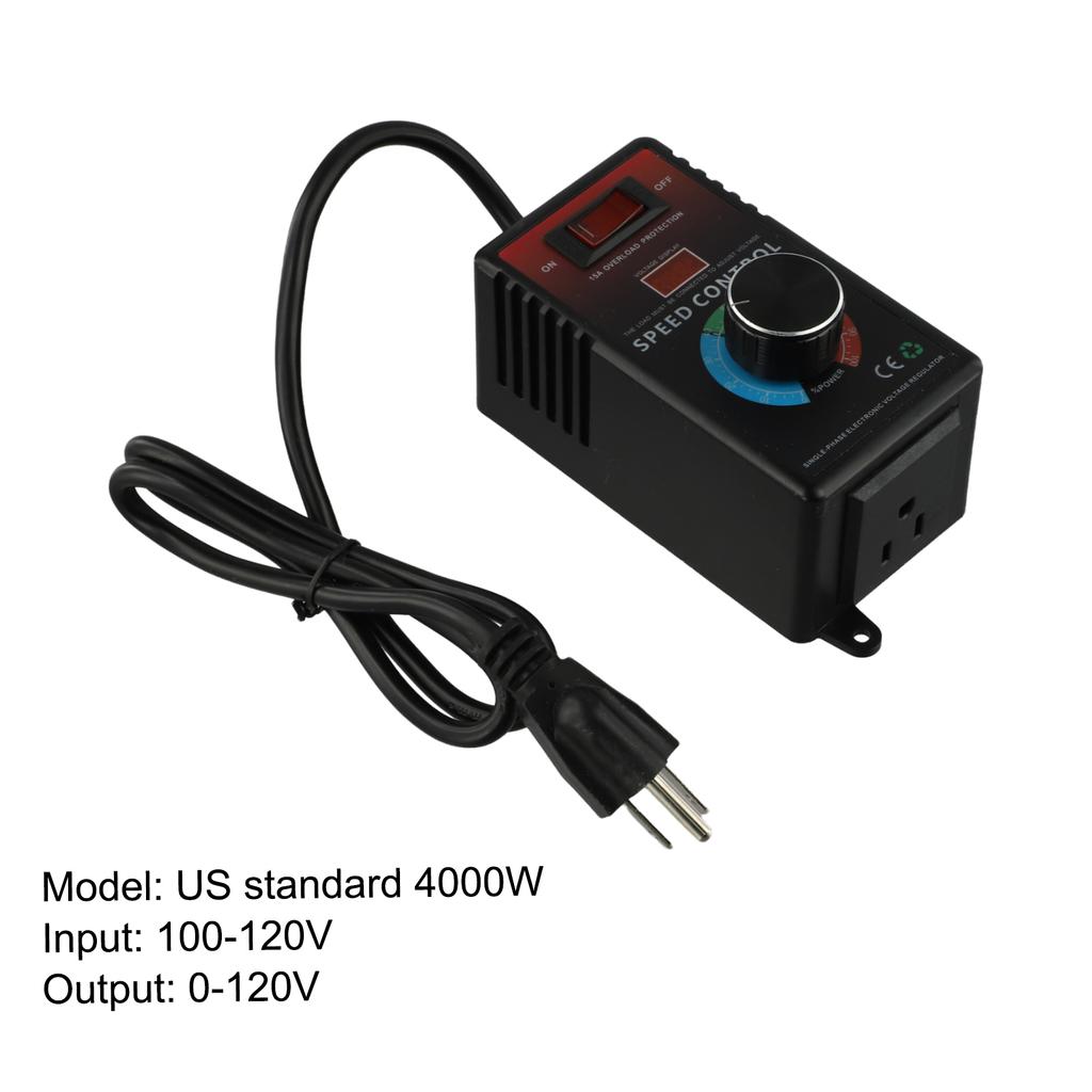 AC Spannungsregler Elektronischer Drehzahlregler Nur für Innengebrauch Flammhemmendes Gehäuse Einstellbarer Drehzahlregelschalter