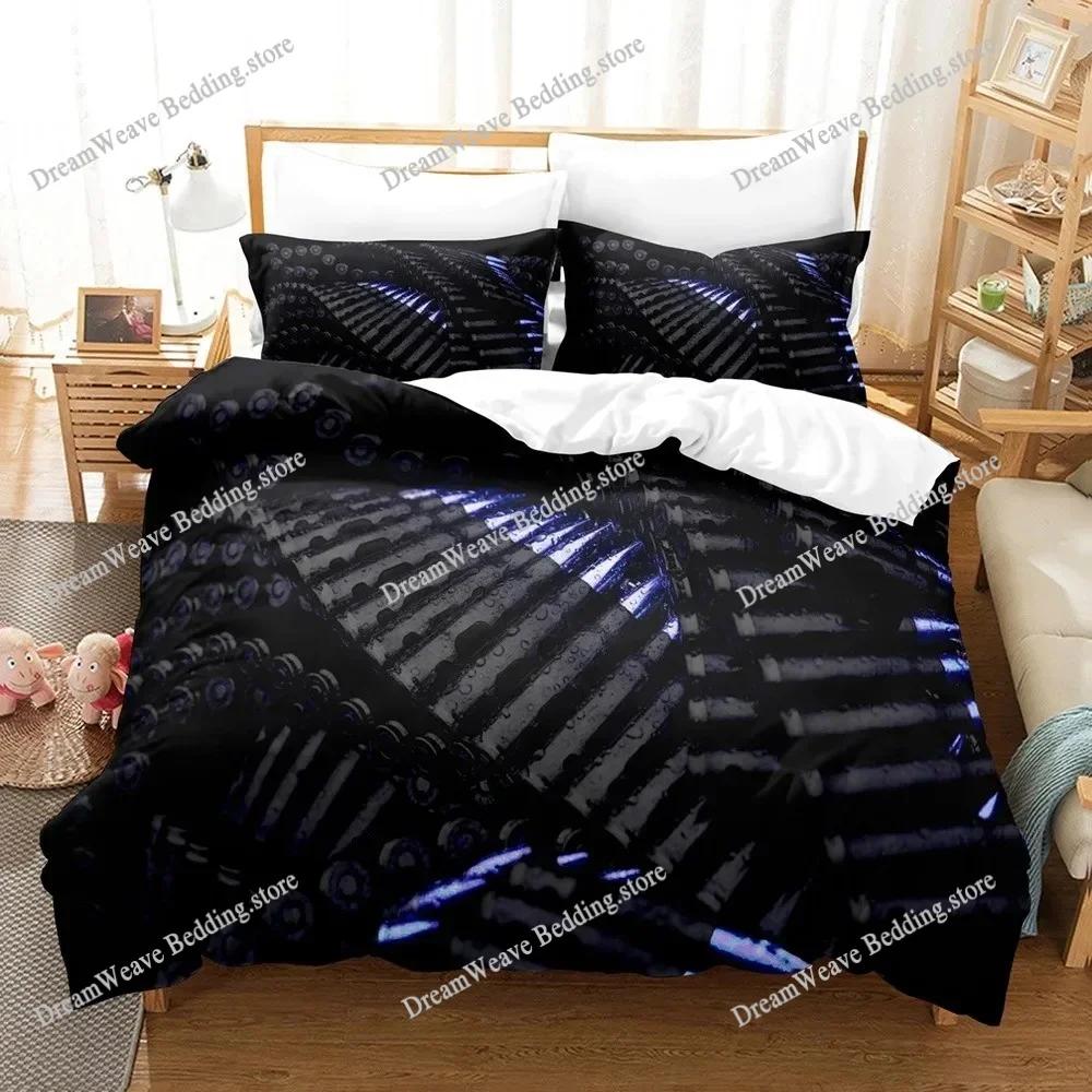 SingleTwinFullQueenKing Size 3D - Printed Gaming AK - 47 and PUBG Bullet - Themed Bedding Set for Adult and Kid Bedrooms963