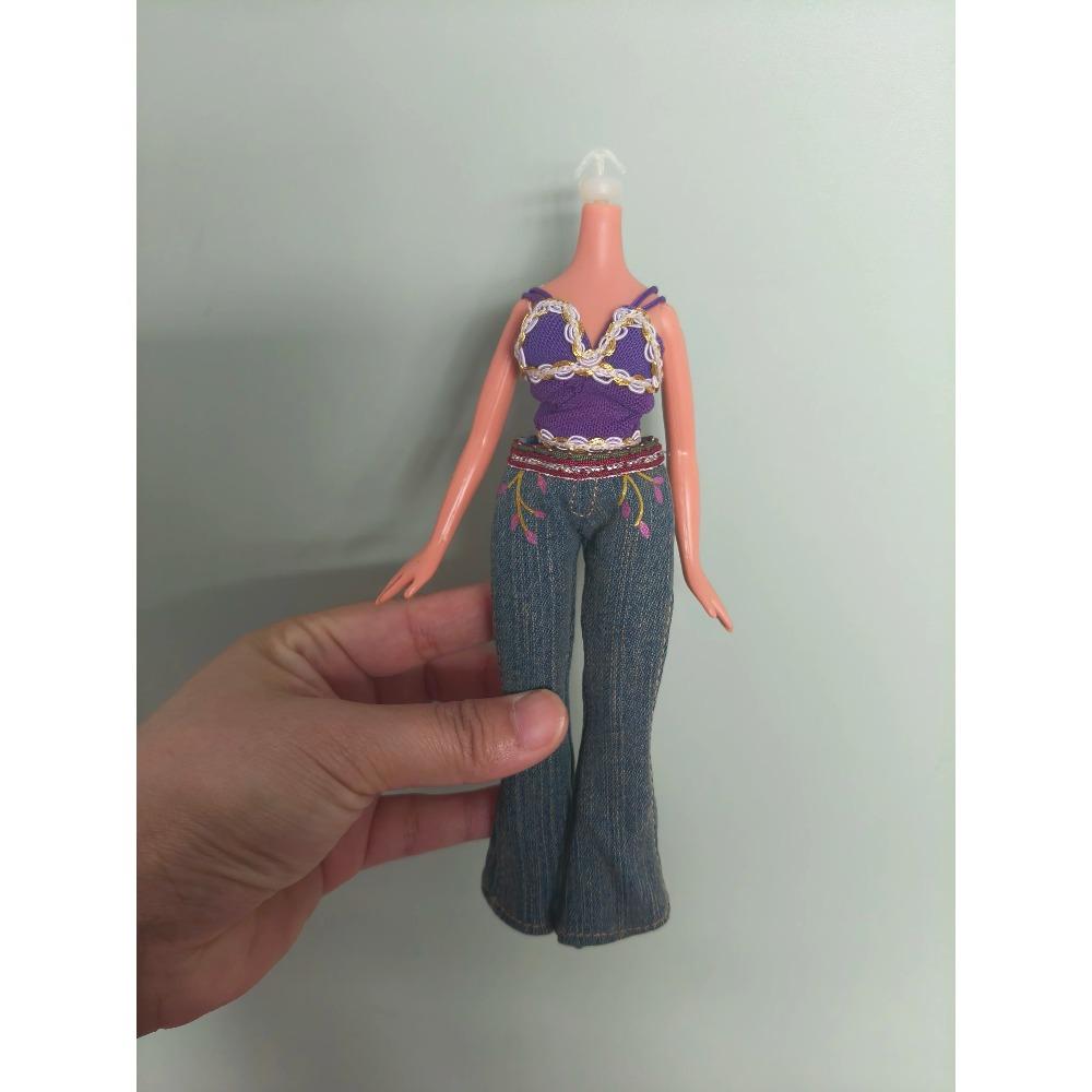 Bratz Head Body Clothes Fur Tops Coat For 30cm Doll