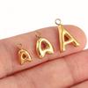 3Pcs Bubble Letter Charms Fadeless Gold Color PVD Plated Balloon Alphabet A-Z Pedant DIY Initial Necklaces Women Jewelry Making