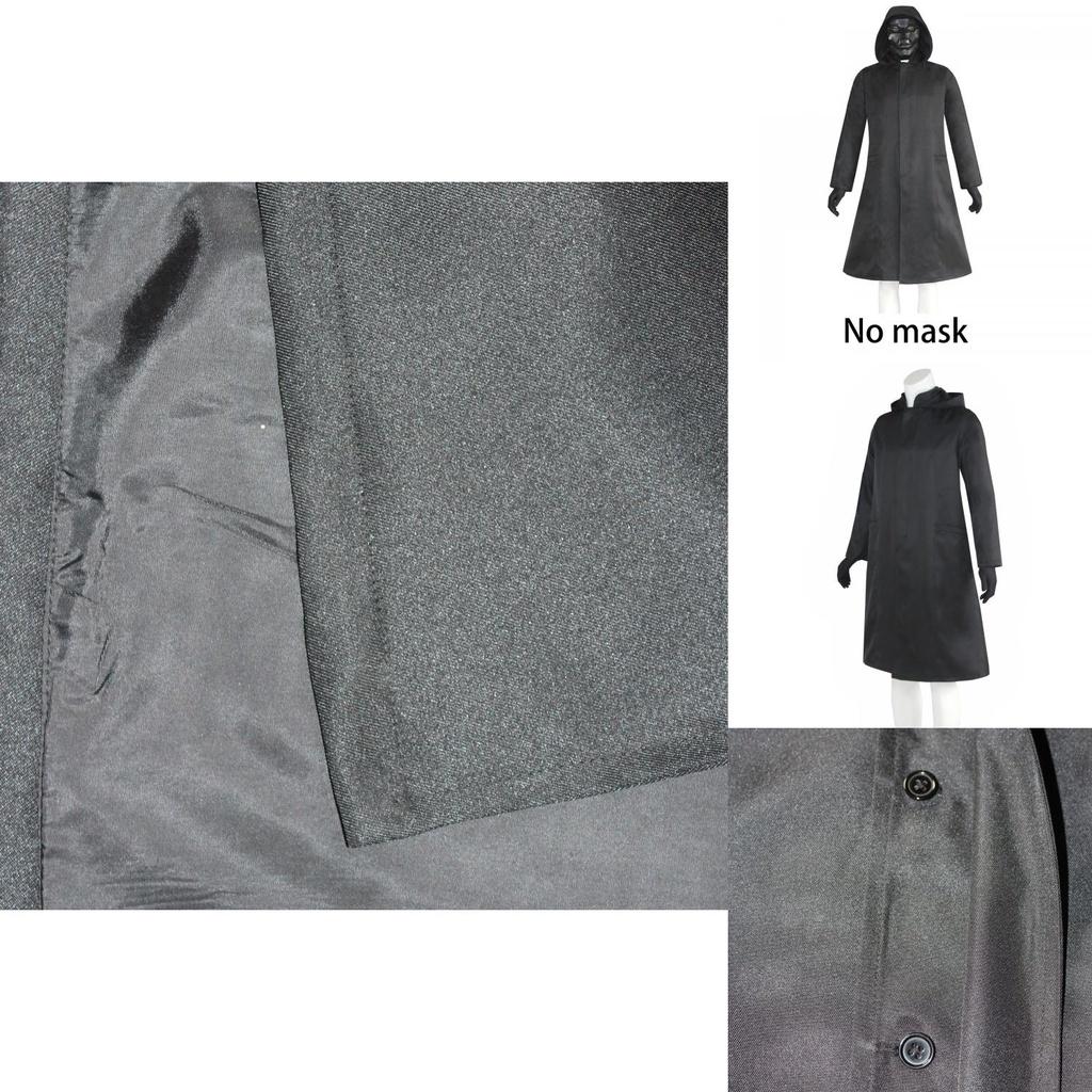 Squid Game Boss Front Man Costume Suit Black Jacket Coat Outfit For Halloween