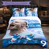 Biancheria da Letto a Tema Erling Haaland Set 3 Pezzi Copripiumino Biancheria da Letto Decorativa Per Stanza Adolescenti Decorazione Casa