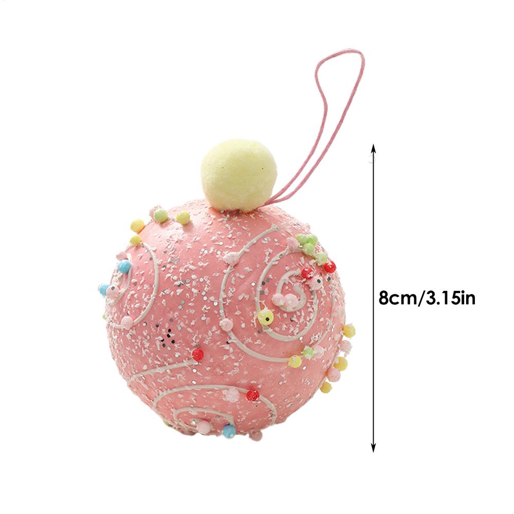 

Christmas Tree Ball Ornaments Christmas Decoration Ornaments Handmade Holiday Pendant For Wreath Wedding Door Mantelpieces 8cm
