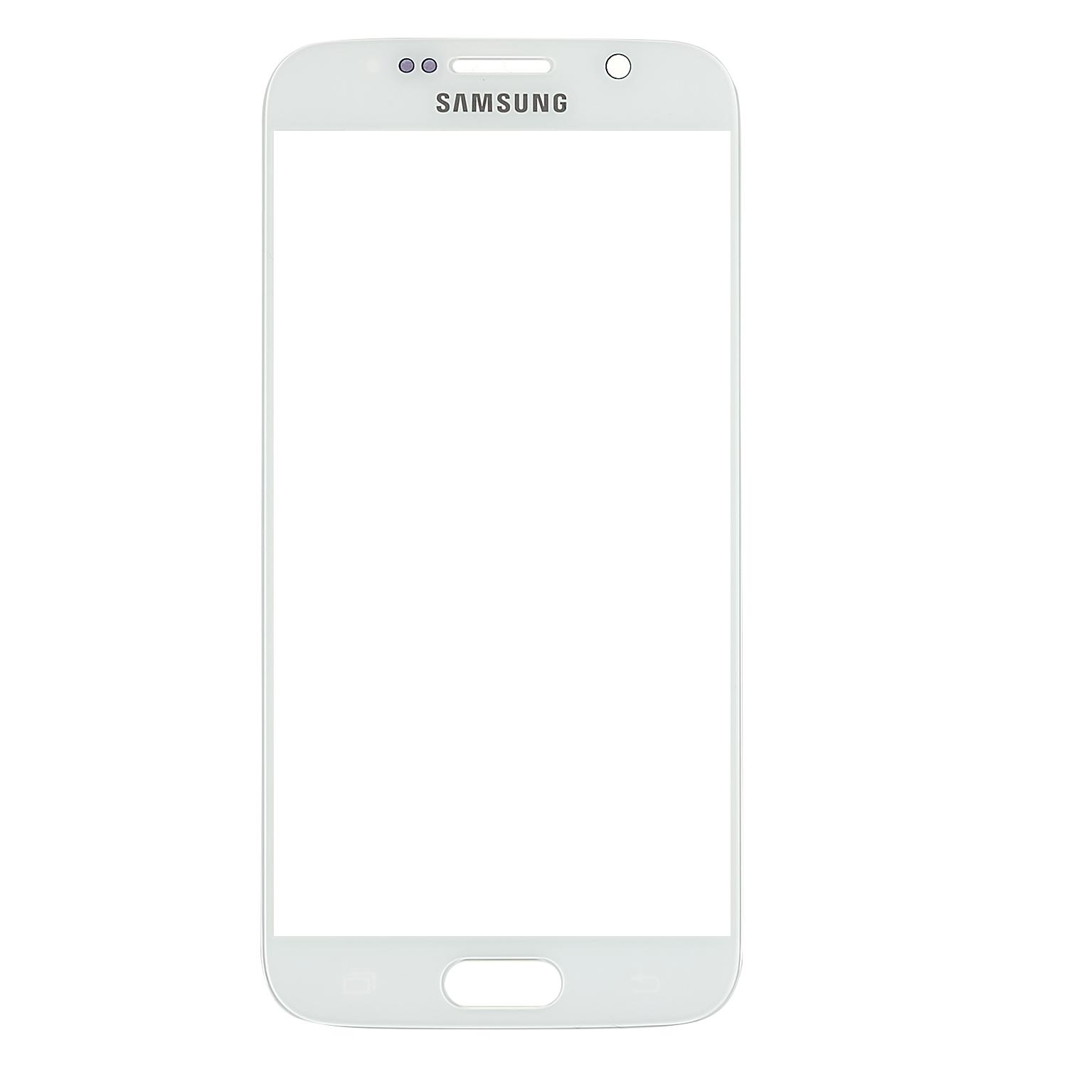 

For Samsung Galaxy S6 G920 Front Screen Glass Lens+OCA Adhesive Replacement Parts White