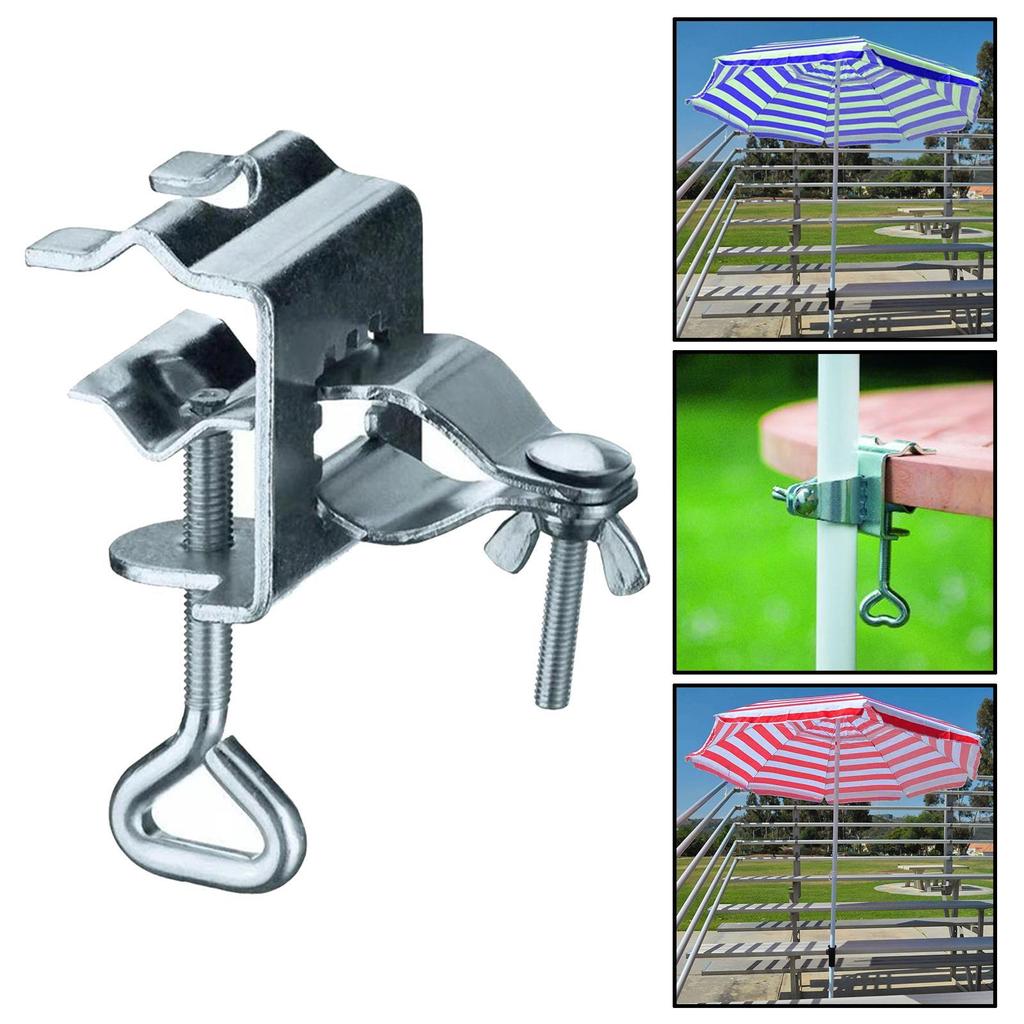 1Pc Balcony Umbrella Holder Parasol Table Clamp Patio Beach Parasol Holder