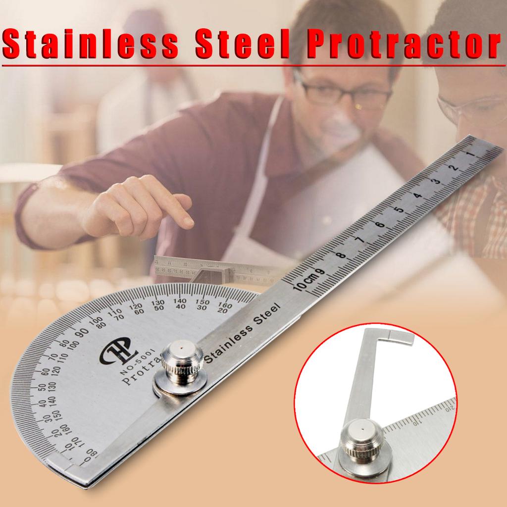 Stainless Steel Adjustable Angle Gauge w Protractor