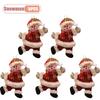 Christmas Hanging Ornaments Cute Fabric Dolls Santa Snowman Reindeer Bear Decorations for Christmas Tree Holiday Party Gift