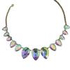 Water Diamond Geometric Drop Necklace For Party And Gift For Women