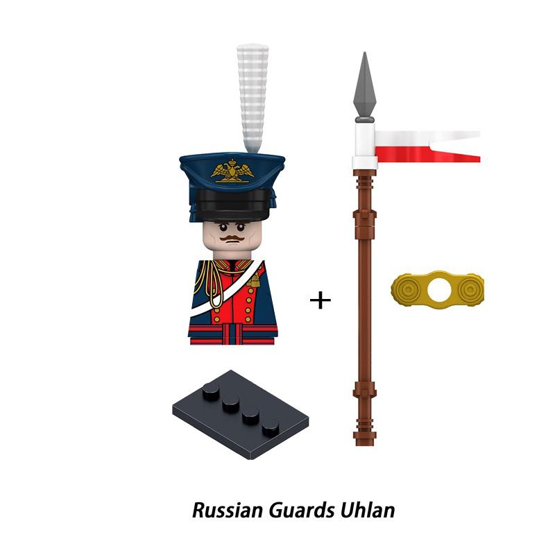 

Наполеоновские войны Французские солдаты Улан-Каб Кавалерия Маршал Генерал Военные фигурки Вооружение Сборка Модель Строительные блоки Детские игрушки