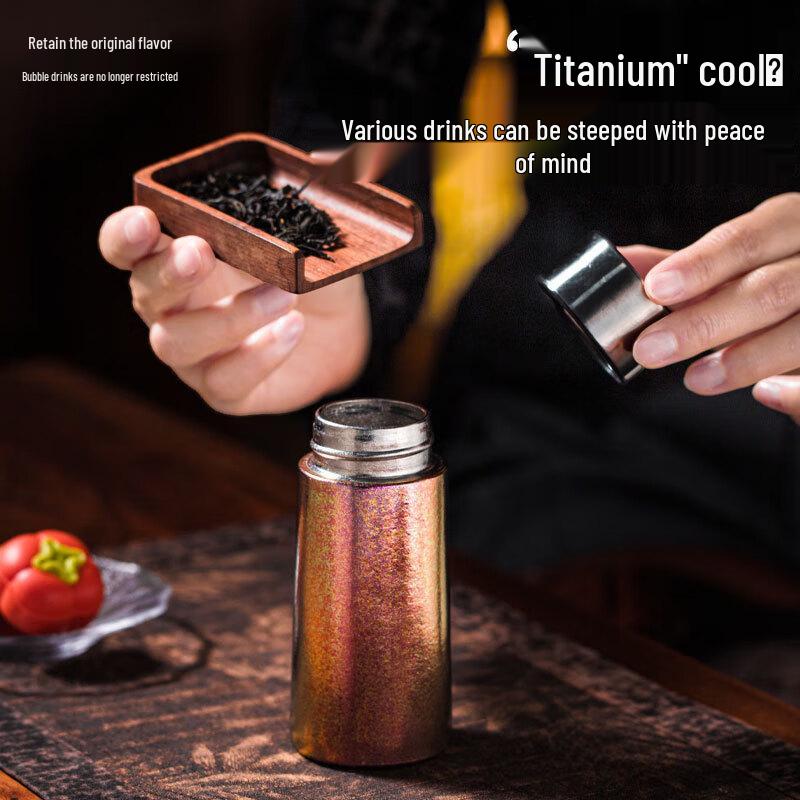 Mingshi Mini Titanium Thermos Cup for Women