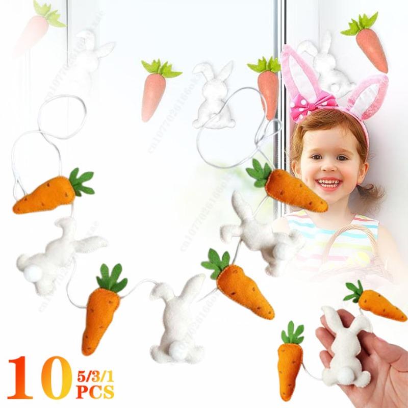 

1-10 шт. пасхальное украшение морковный кролик тканевый кулон креативное украшение для дома вечеринка подвесной плюшевый подарок пасхальное украшение для дома