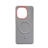 Leather Case For OnePlus 13S 1+ 13T Magsafe Metal Aluminum Alloy Lens Frame Protection Anti-slip Grip Plain Vegan Leather Cover
