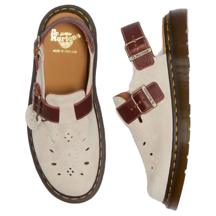 Dr. Martens Comfortable Simple Low-Top Casual Shoes Unisex Casual Shoes Beige Brown 31854795