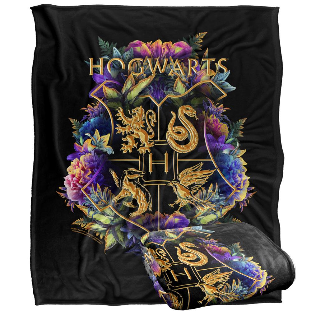Harry Potter Hogwarts Floral Blanket