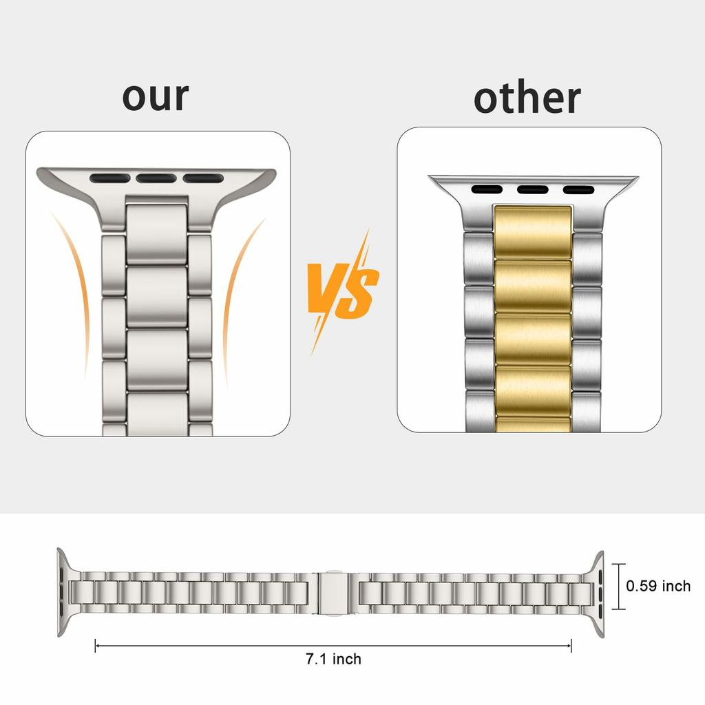 Electroplating Color Strap for Apple Watch Series 10 Ultra 9 8 7 SE 6 5 4 3 2 1 46mm 49mm 45mm 44mm 42mm Slim Metal Watch Band