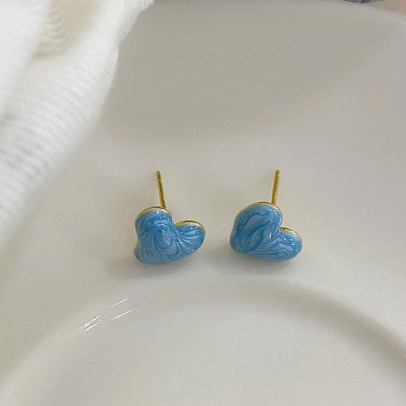 Liebe Ohrringe Licht Luxus High-End Französisch Ladylike Stil Exquisite Temperament Einfache Ohrringe Ohrringe