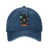 Outer Wilds System Baseballkappen Mode Gewaschene Denim-Hüte Kappe Streetwear Baseball-Cowboyhut für Unisex