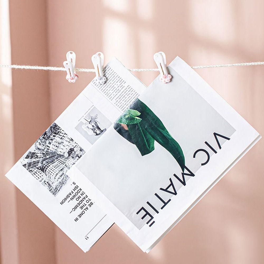 Kawaii Cat Claw Clothespin Windproof Food Bag Clip Portable Clothes Pegs Bedroom