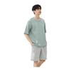 [Akihee] Men's Pajamas, Summer, Short Sleeves, 2-Piece Set, Room Wear, Cool, Loose, Sweat Absorbent, Breathable, Skin-friendly, Sleepwear,