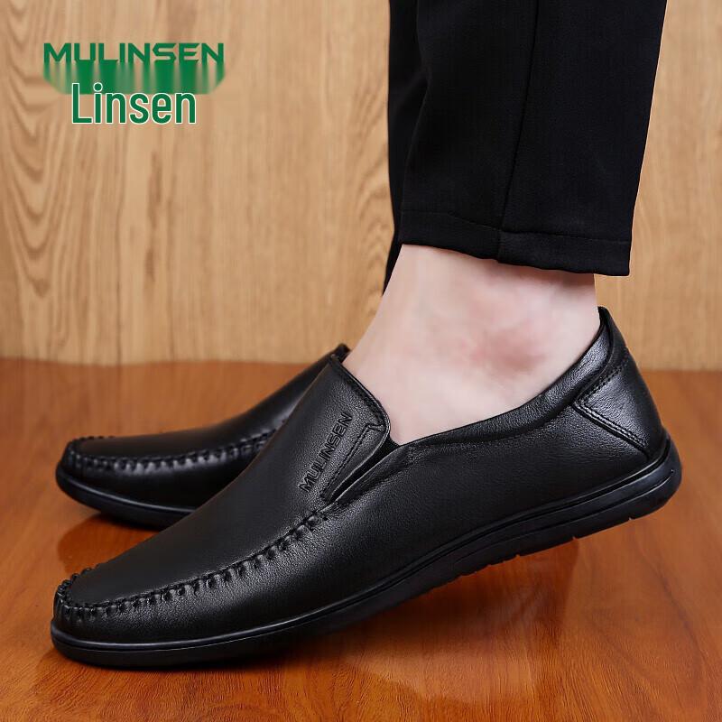 MULINSEN Men s Business Casual Slip-On Dad Shoes 41