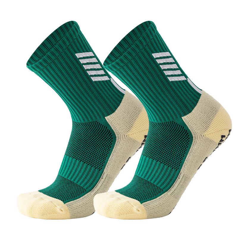 Autumn/Winter Mid-Tube Non-Slip Professional Football Socks with Sweat-Absorbent Towel Bottom