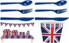 Add A Touch Of Elegance To Your Next Event With The British Flag Party Supplies Set Easy And Quick Cleanup Guaranteed!