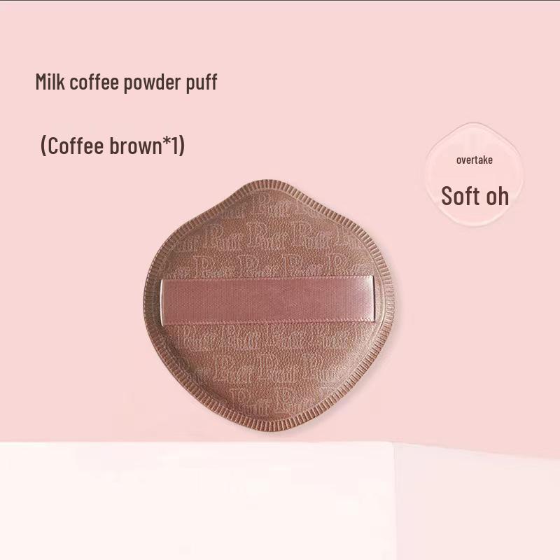 Gąbeczka do makijażu z pianką marshmallow o smaku kokosowym - Podwójne zastosowanie, Nie wchłania pudru, Mokra/Sucha gąbeczka