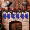Large Capacity Christmas Alphabet Knitted Socks Thickened Candy Gift Bags  Xmas Gift