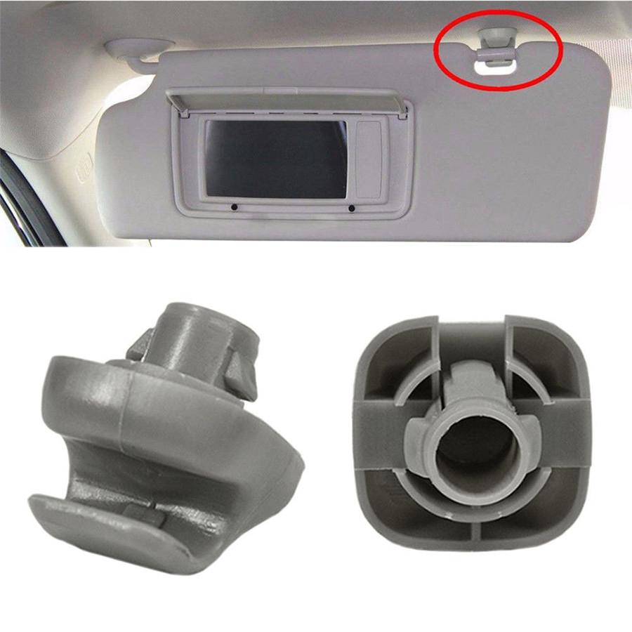10PCS Sunvisor Holder Clip Clear Gray For Honda Civic CR-V For Accord Civic Viso
