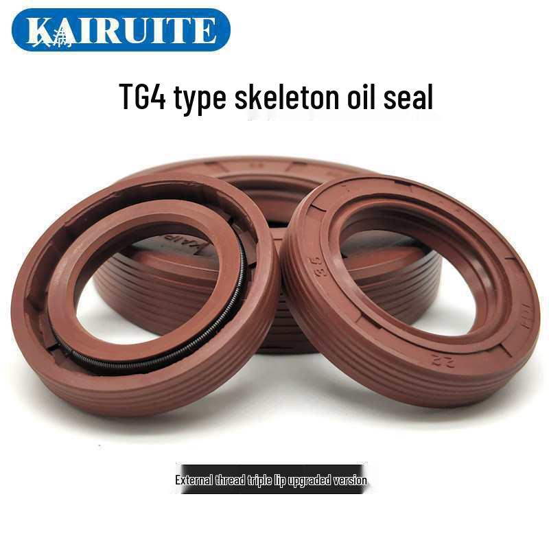 Высокотемпературное маслосъемное кольцо из фторкаучука, устойчивое к коррозии и износу - Внутренний диаметр 24-32 мм с наружной резьбой TG4 Inner Diameter 27