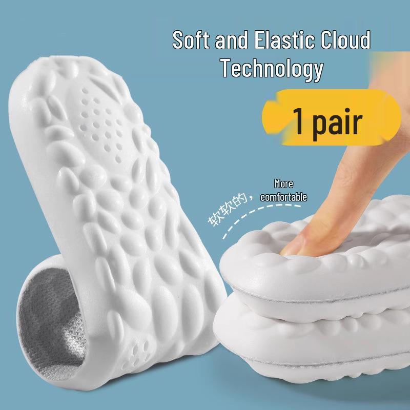 Super Soft Shock-Absorbing Insoles: Anti-Pain, Anti-Odor, Thickened Comfort for Long Standing 35 (Trimmable)