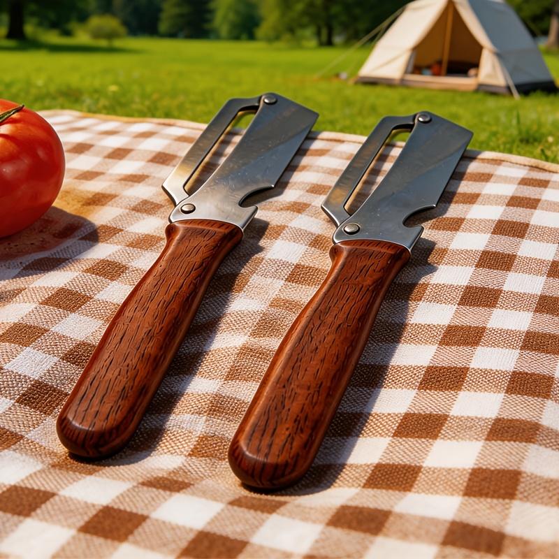 2pcs Kitchen Grater Peeler Multifunctional Vegetable And Fruit Grater Stainless Steel Blade Efficient Processing Home Kitchen Cooking