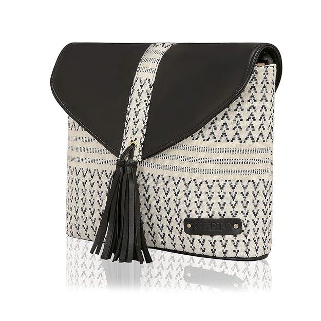 Жаккардовая женская сумка-слинг | Просторная прочная водонепроницаемая сумка для девочек — фото 5